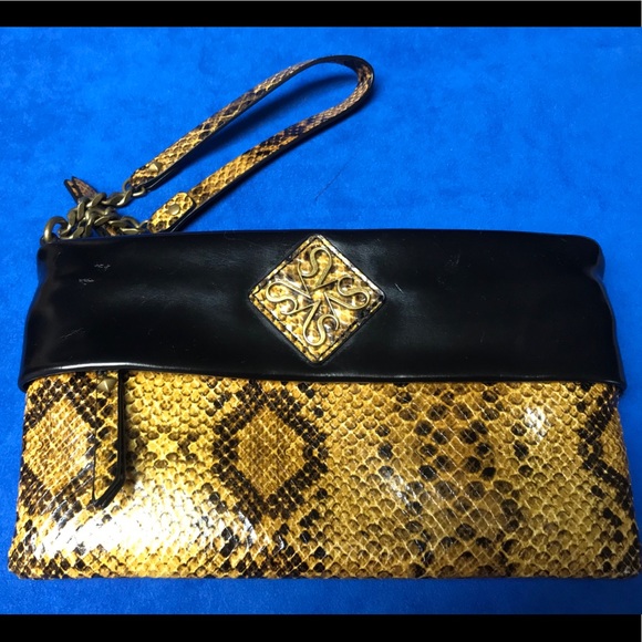 Vera wang wristlet python print stylish colors - Picture 1 of 7